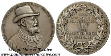 Paul MAuser Medal offered for the 70th years birthday. All Rights Reserved.